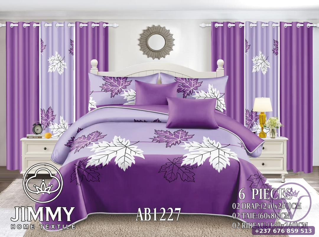 Six-Piece Cotton Bedsheet Set
